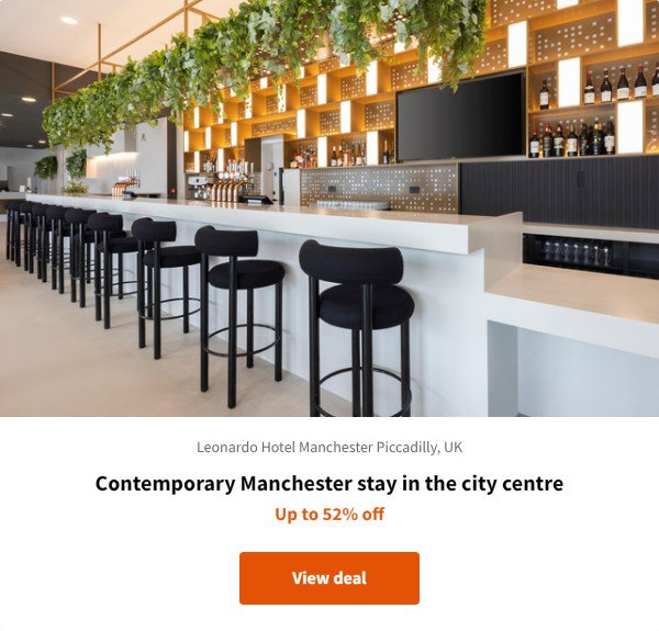 Contemporary Manchester stay in the city centre