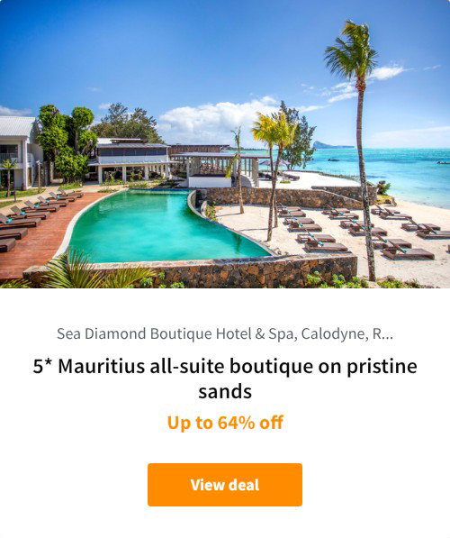 5* Mauritius all-suite boutique on pristine sands