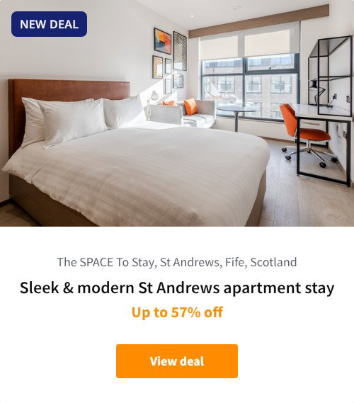 Sleek &amp; modern St Andrews apartment stay