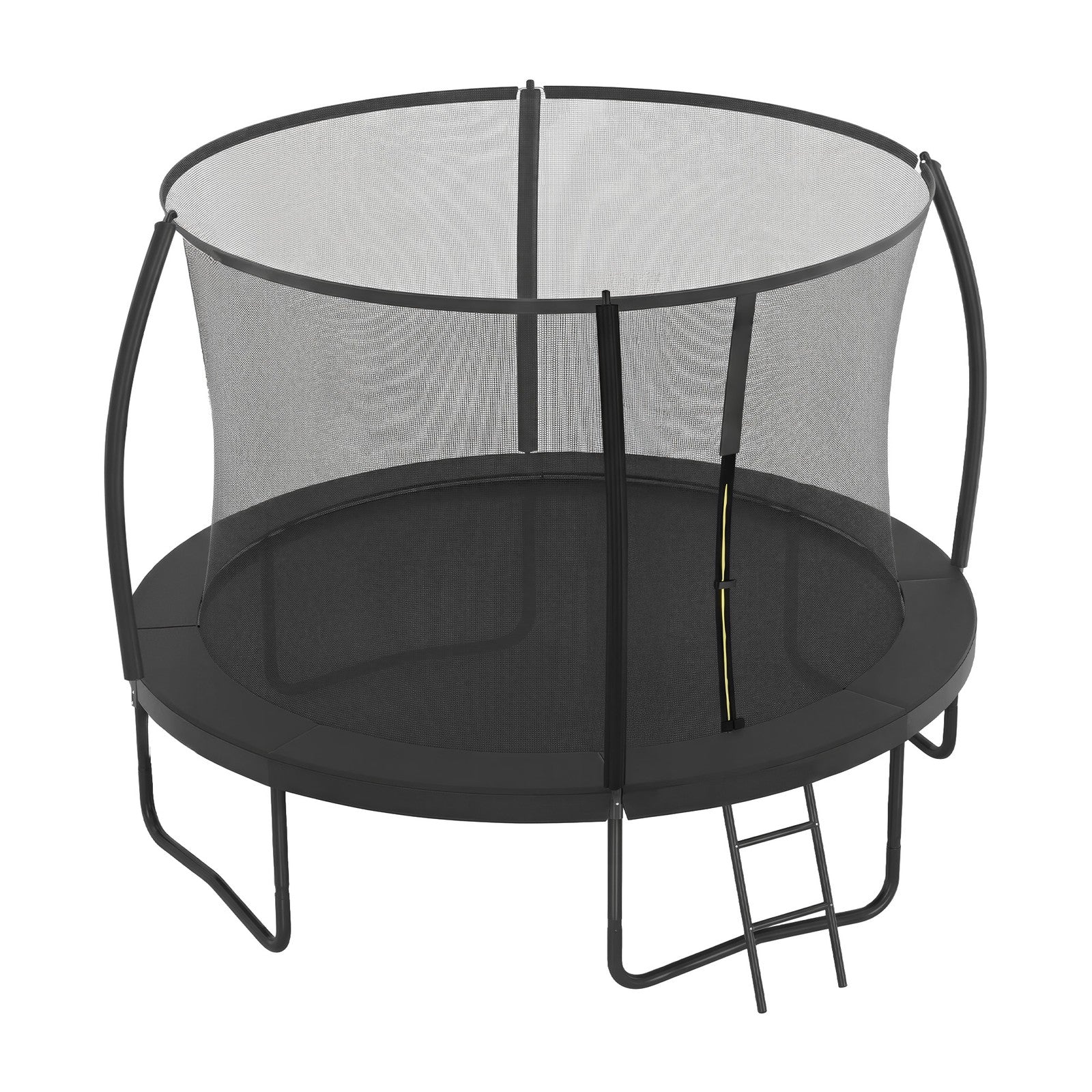 Image of SONGMICS Outdoor Trampolin, Sicherheitsnetz Trampolin für Kinder, gebogene Stangen