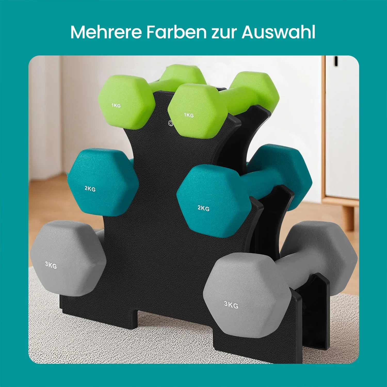Image of Kurzhantel Set mit Hantelständer