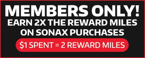 Members Only - Earn 2X The Reward Miles On SONAX Products!