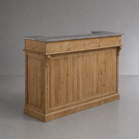 Meuble bar en bois recyclé 180 cm Garance