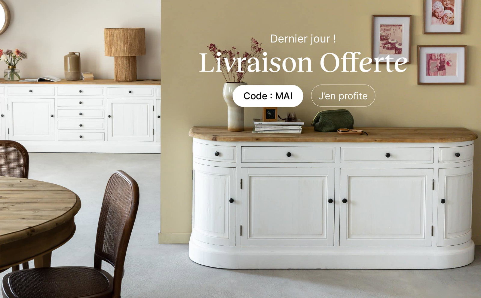 Livraison offerte code : MAI