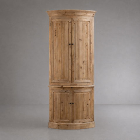 Buffet d'angle haut en bois recyclé Garance