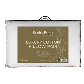 KARLA BREE Luxury Cotton Pillow Pair