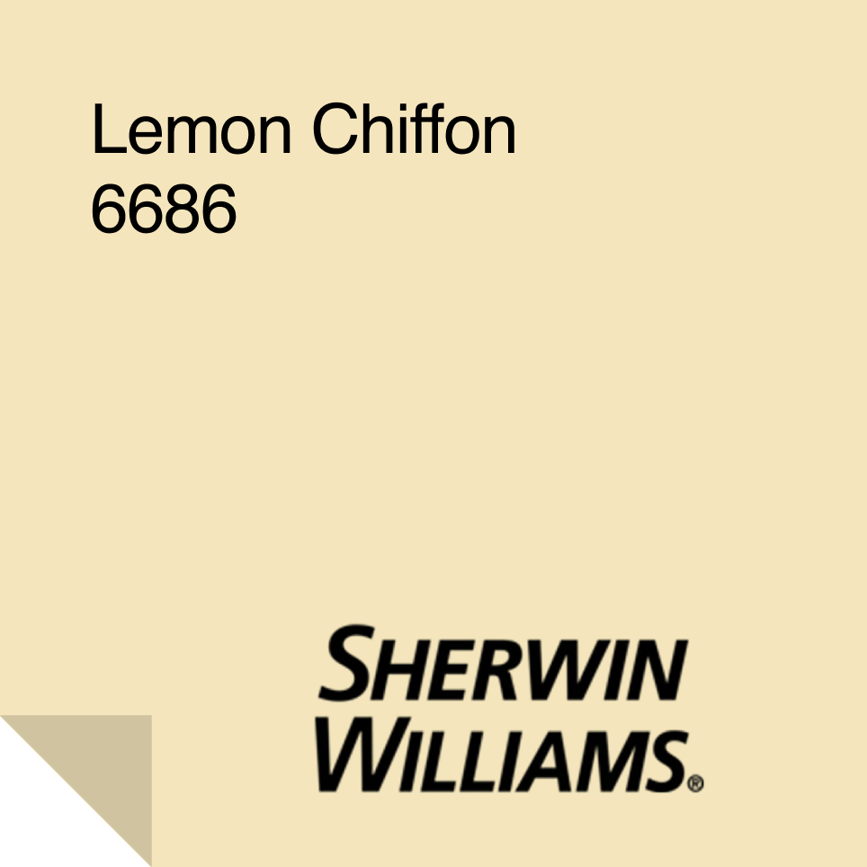 Lemon Chiffon Paint Sample 6686