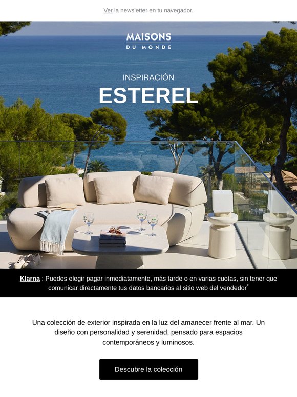 Inspiración Esterel: el Mediterráneo en tu terraza