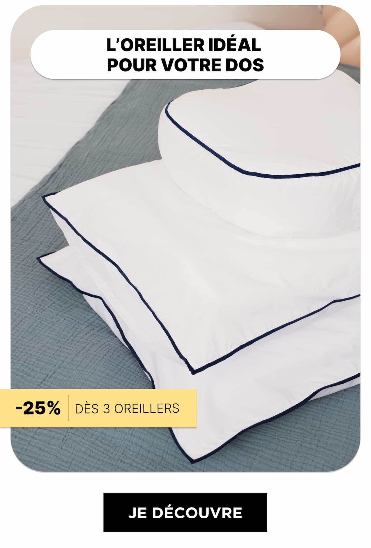 Nos oreillers ergonomiques pour cervicales