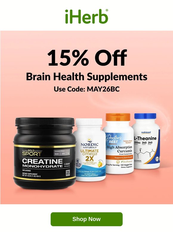 🧠 15% Off Brain Health Supplements
