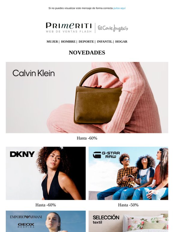 Calvin Klein, DKNY, Emporio Armani y más
