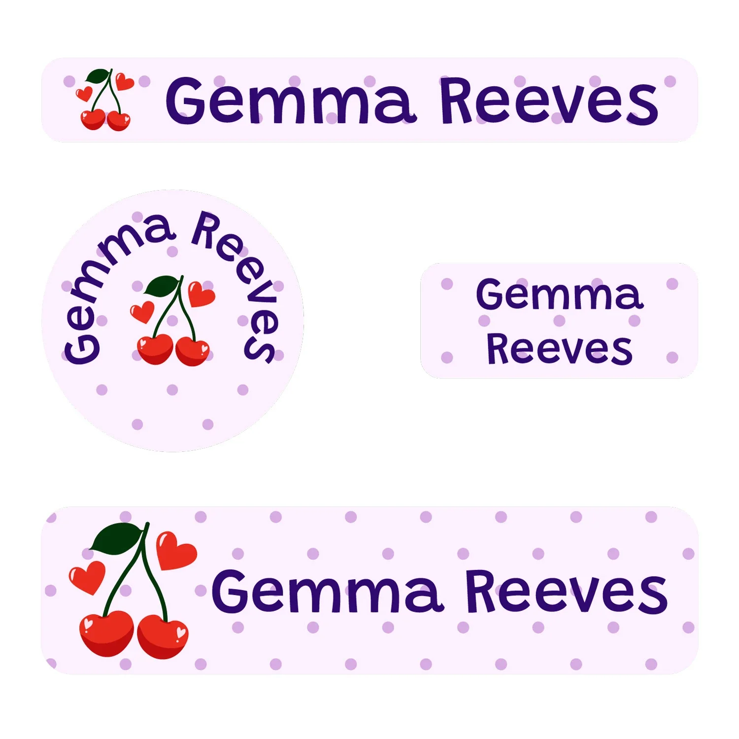 Image of Cherries Small Labels Pack