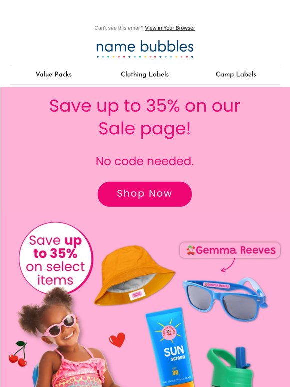 The summer sale rolls on ☀️