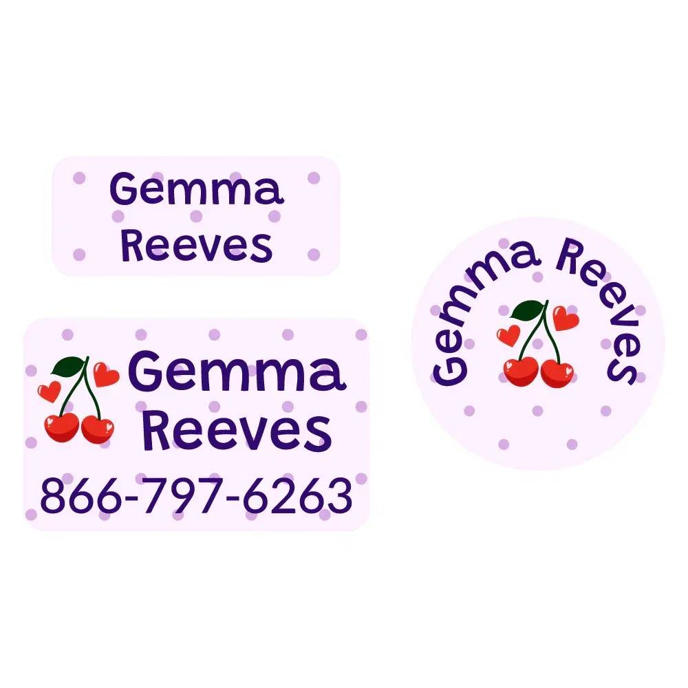 Image of Cherries Clothing Labels Pack