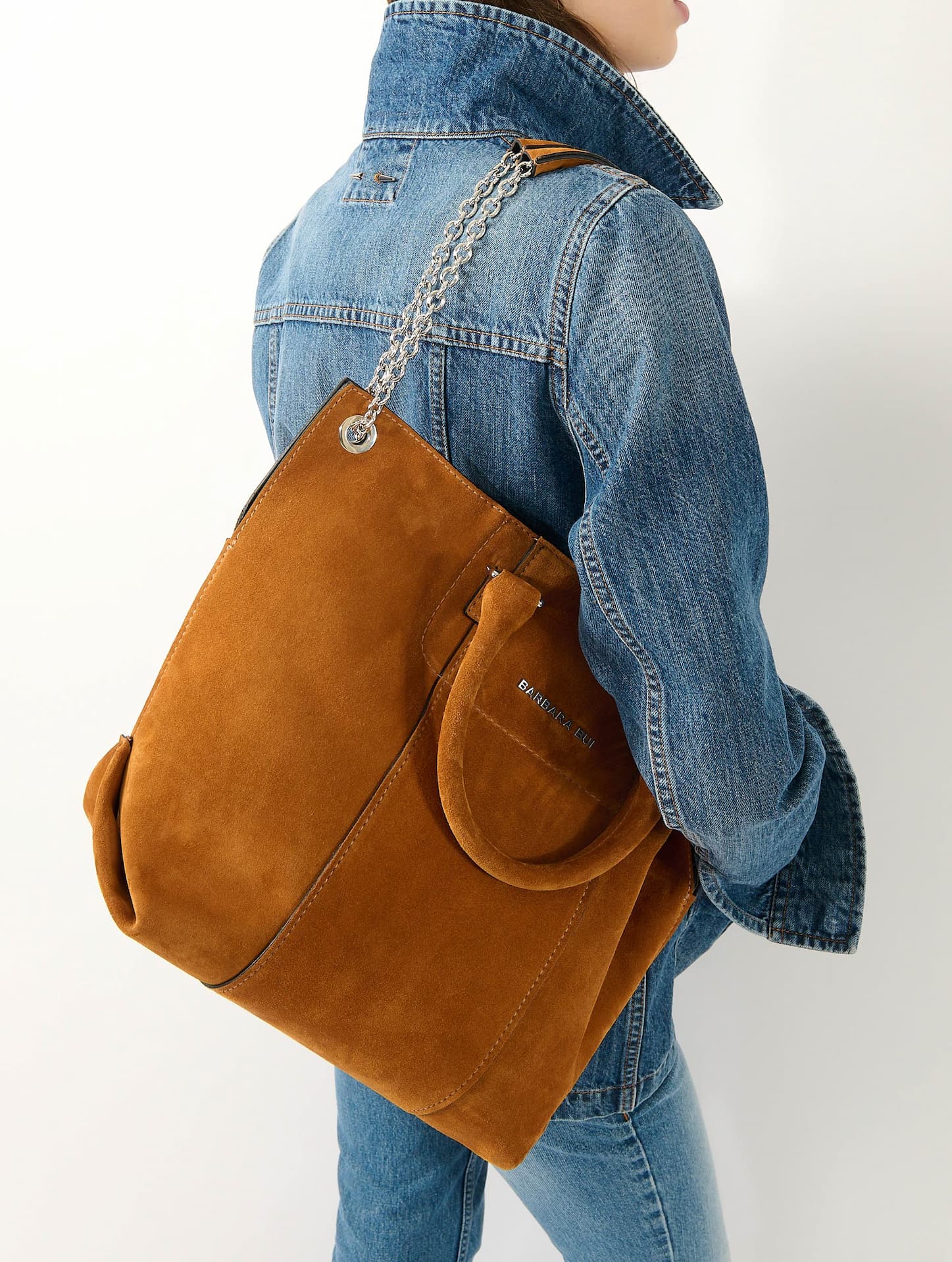 Sac "Chamallow" en daim camel