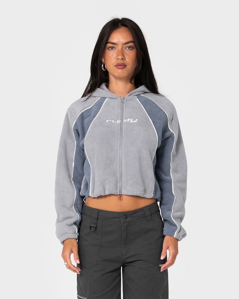 Two Tides Cropped Zip Through Polar Fleece