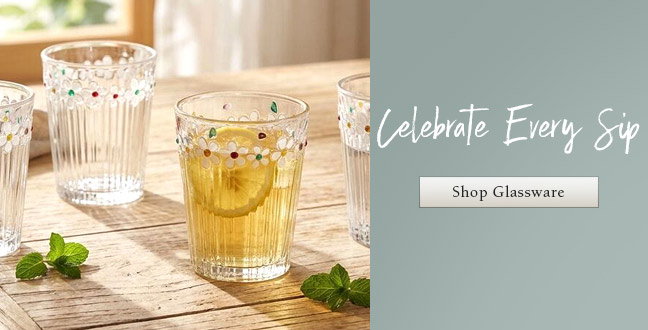 Shop Glassware and Celebrate Every Sip