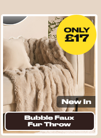 Bubble Faux Fur Throw