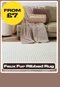 Faux Fur Ribbed Rug