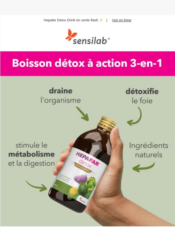 Détoxification, drainage et perte de poids en une seule boisson 🍹