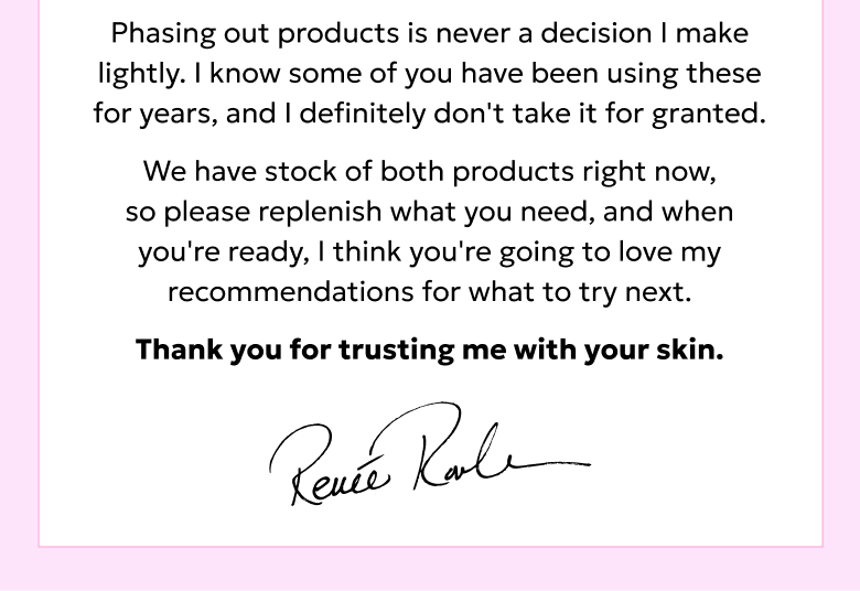 Thank you for trusting me with your skin.