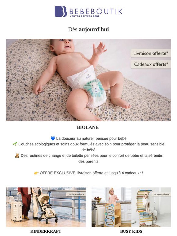 BIOLANE 💙 jusqu’à 4 produits offerts