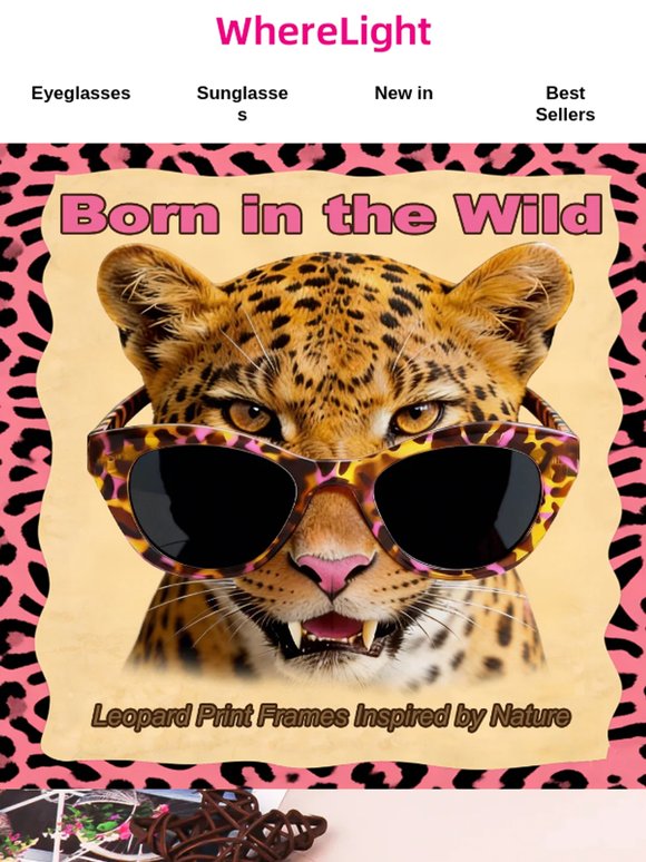 Leopard-patterned cat eyes, wild yet elegant