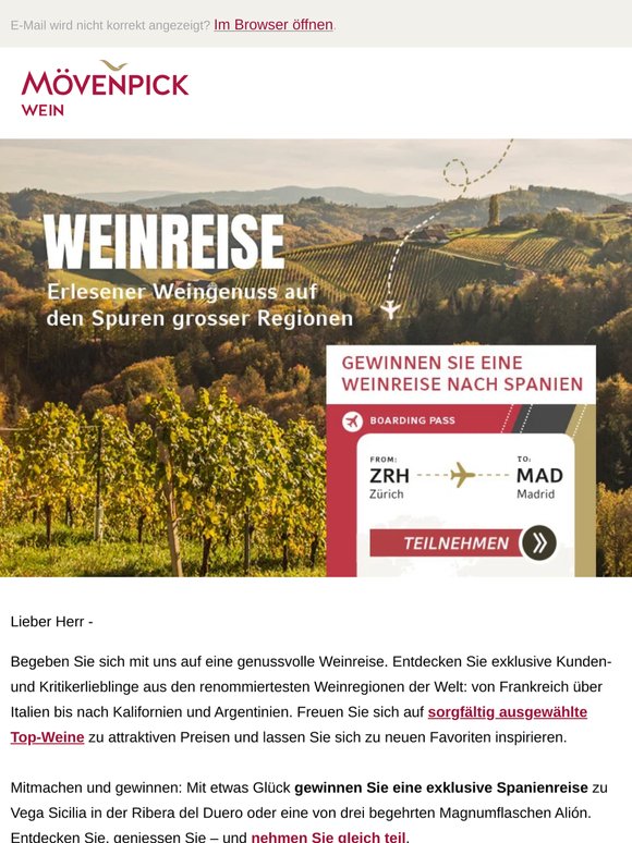 Top-Weine sichern & Reise gewinnen