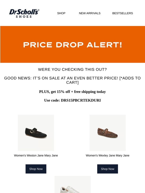 Price drop alert PLUS an extra 15% off!