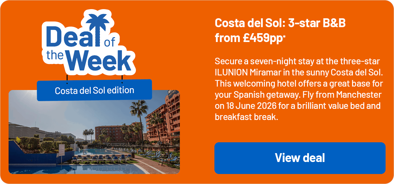 Deals of the week - Costa del Sol: 3-star B&B from £459pp*