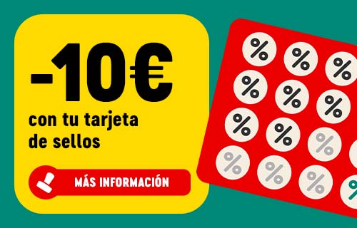 Colecciona sellos y consigue 10 € de descuento 