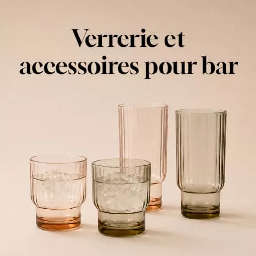 Verrerie et accessoires pour bar