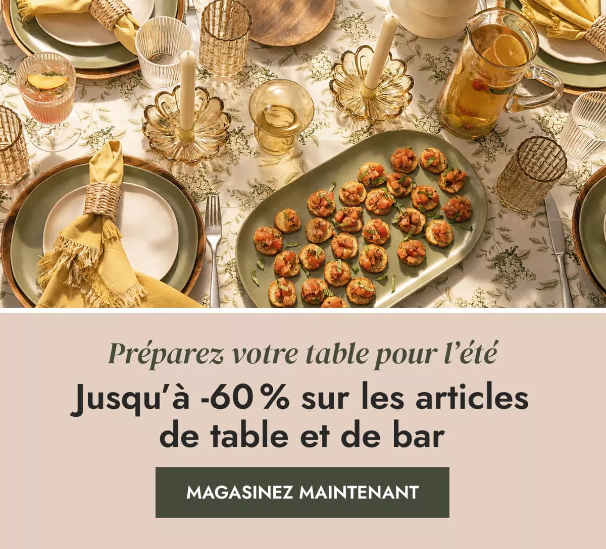 Préparez votre table pour l'été