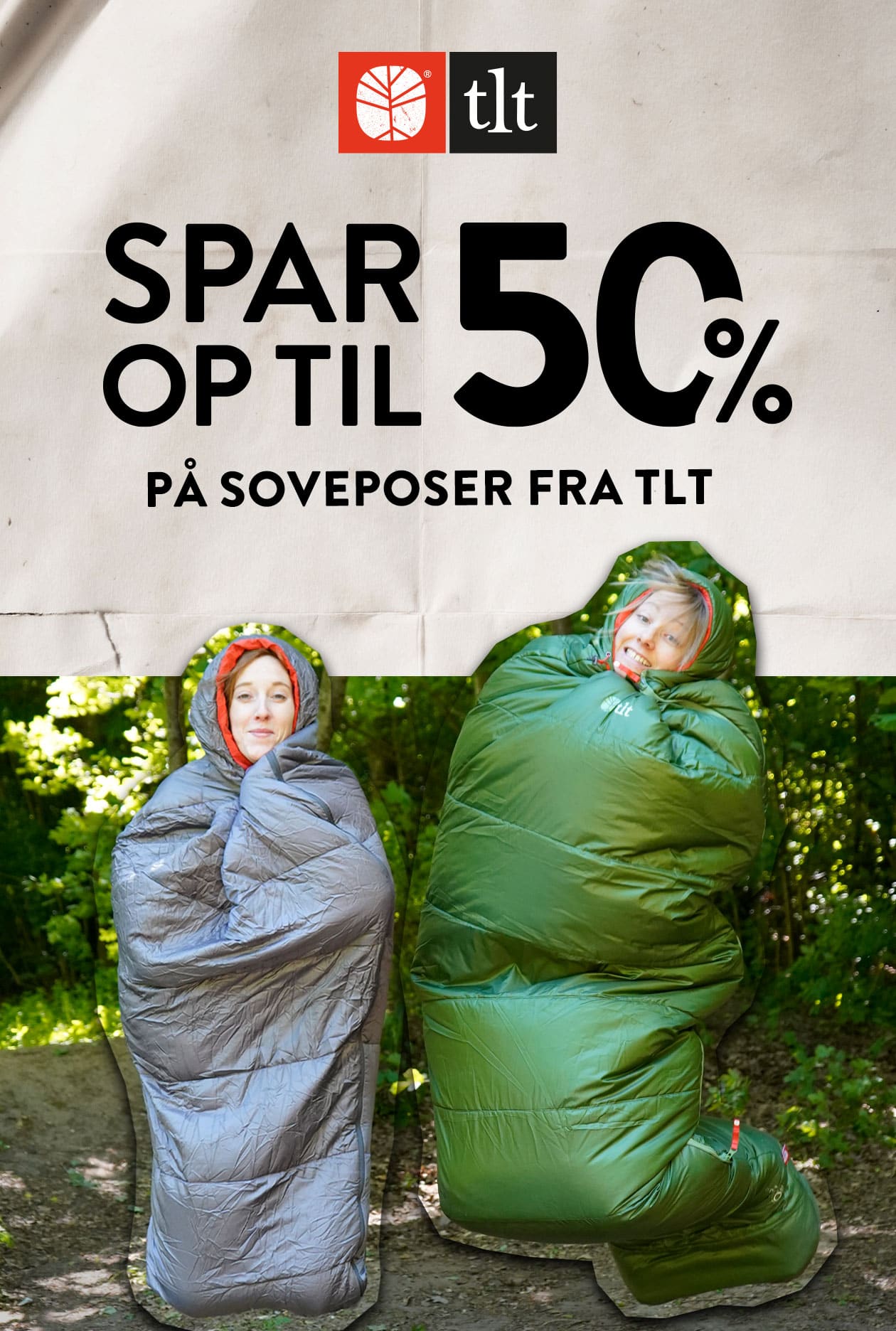 Spar op til 50% på soveposer TLT