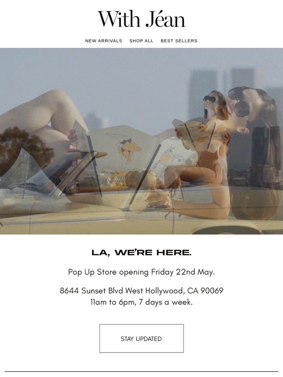 LOS ANGELES POP UP IS HERE