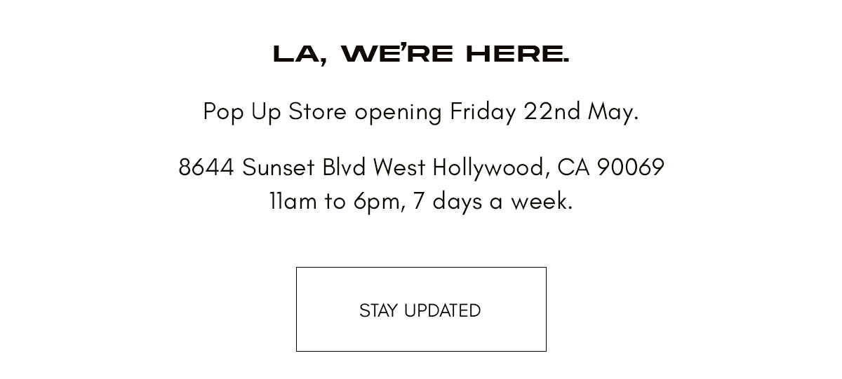 STAY UP TO DATE