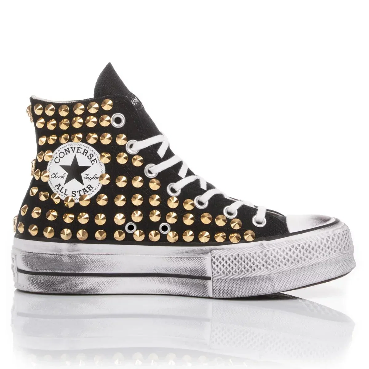 Image of Converse Platform Nera Borchie Oro