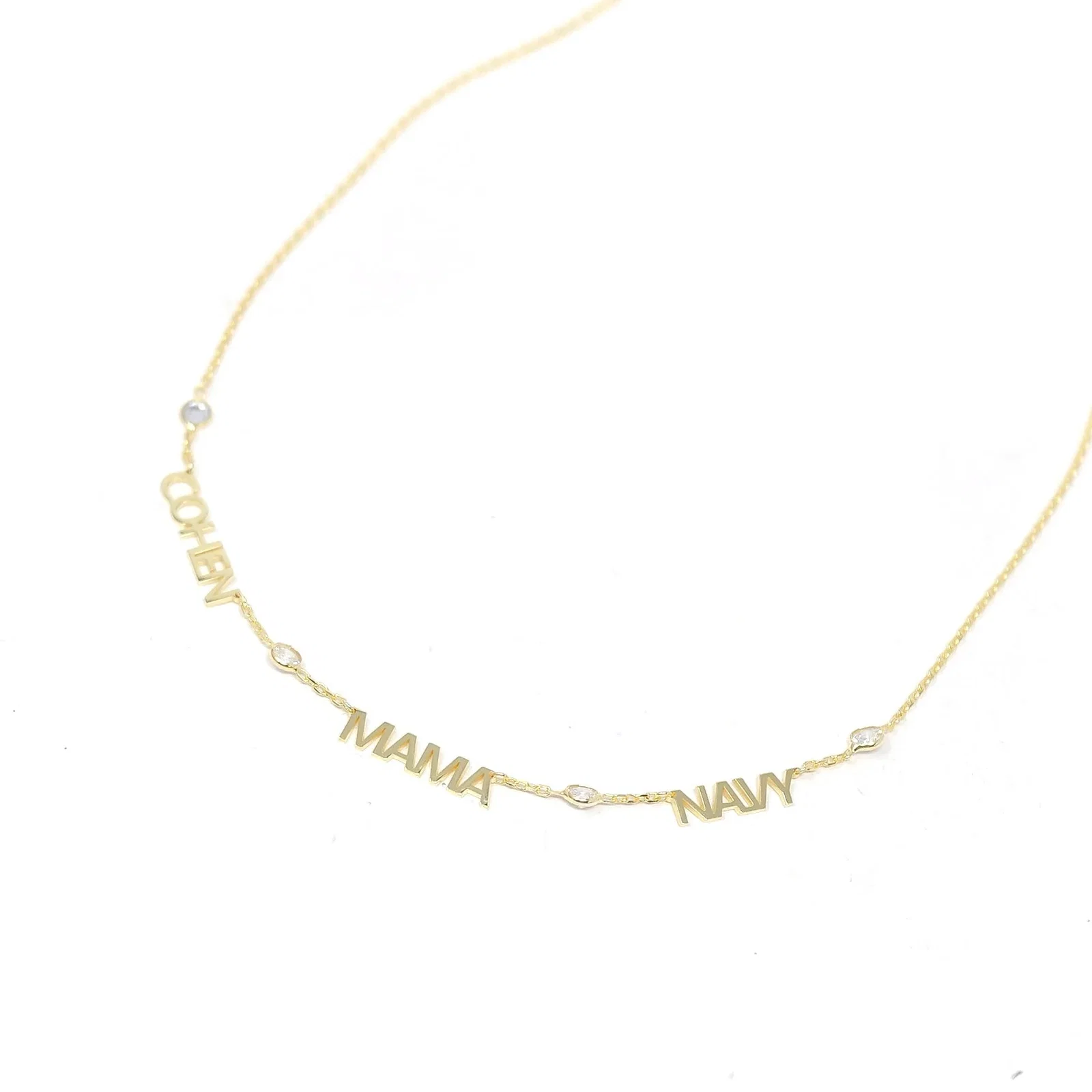 Image of Custom My Mantra/Name Crystal Necklace