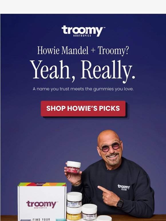 Howie Mandel takes Troomy 🍄