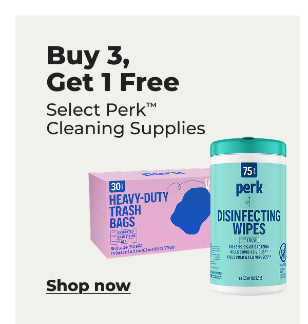 Buy 3, Get 1 Free Select Perk™ Cleaning Supplies - Shop now