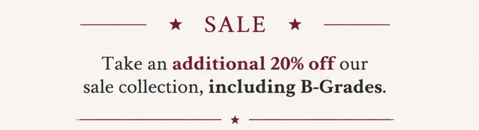 Limited Time Only Sale