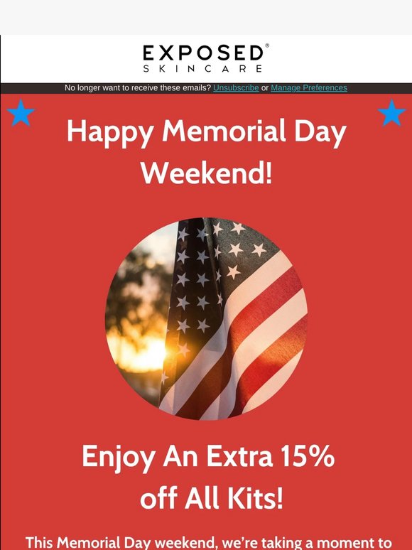 🇺🇸 Enjoy An Extra 15% Off All Kits!