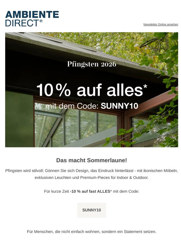 Sommerliche -10% auf ALLES!* ☀️