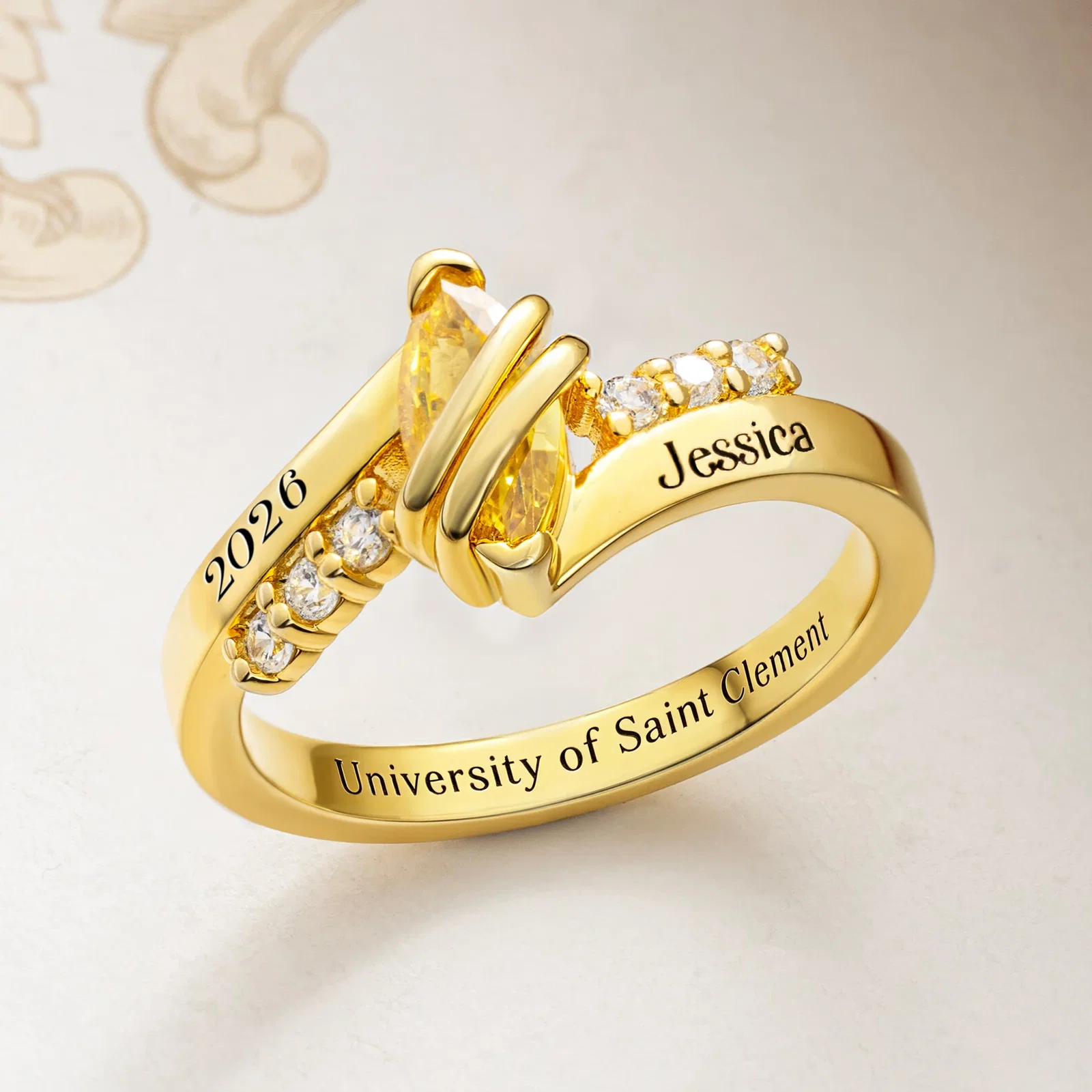 Grad Birthstone Ring