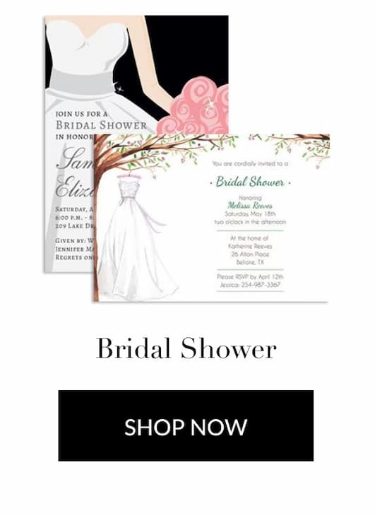 Shop Bridal Shower Invitations at Fine Stationery
