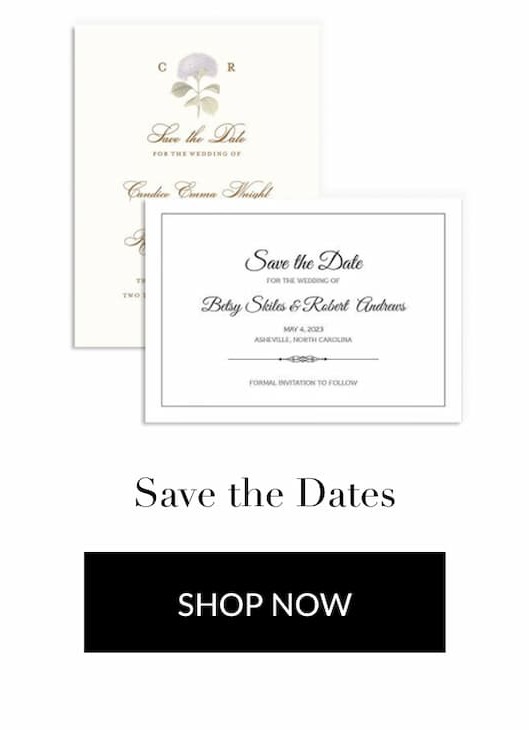 Shop Save The Dates at Fine Stationery