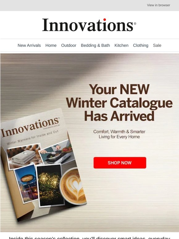 Your NEW Winter Catalogue Has Arrived