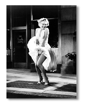 The Seven Year Itch, Marilyn Monroe, 1955 Canvas Wall Art