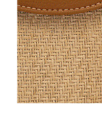 Porto Raffia Phone Bag in Cognac