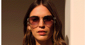 Cali Round Square Sunglasses in Gold